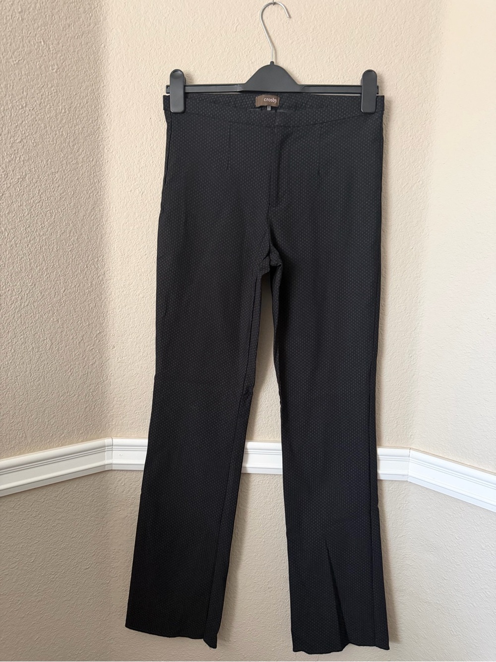 crosby. Black Dress Pants - Subtle Texture